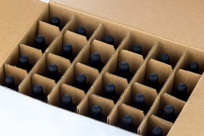 Quy mô chia độ Hộp đựng mỹ phẩm bằng thủy tinh màu hổ phách 0,7oz Chai nhỏ giọt 30ml với pipet 7