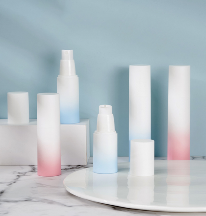 Frosted Airless Lotion Spray Hộp đựng mỹ phẩm bằng nhựa Gradient 50g 3,3 * 14,5cm 0