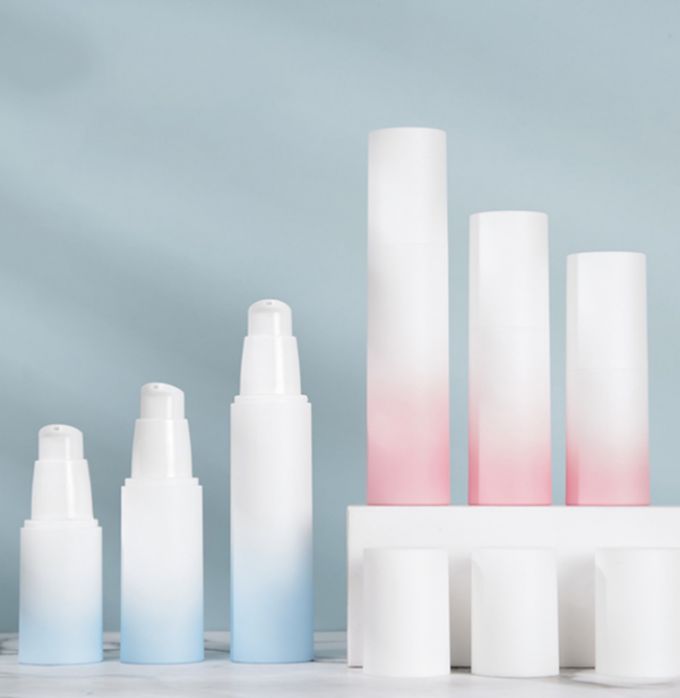 Frosted Airless Lotion Spray Hộp đựng mỹ phẩm bằng nhựa Gradient 50g 3,3 * 14,5cm 1