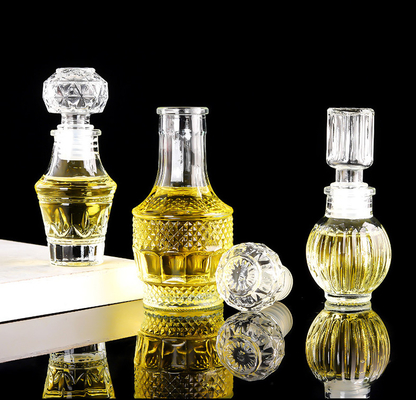 Diamond Creative Round Crystal Glass Bottles Miniature 50ml Whisky UV Coating
