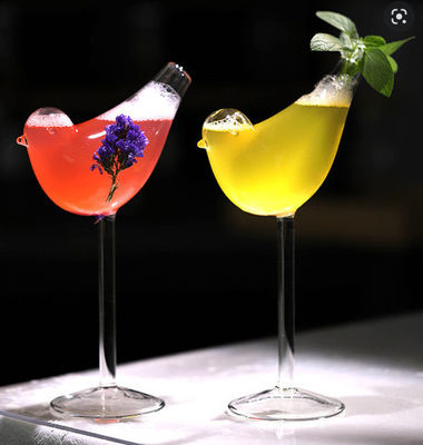 Good price Hình dạng con chim trong suốt độc đáo Nước trái cây Đồ uống Cocktail Chai thủy tinh 201-300ml cho cửa hàng quán bar trực tuyến