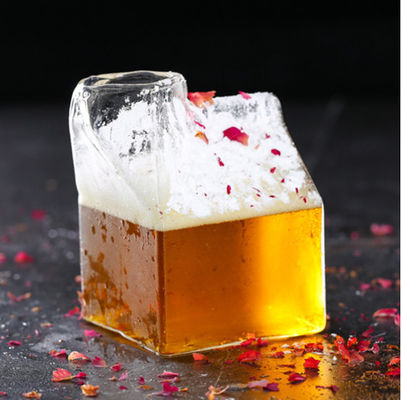 Good price Hộp đựng cà phê đặc biệt 350ml Chai đựng sữa trong suốt cho Bar Cocktail Chai thủy tinh trực tuyến