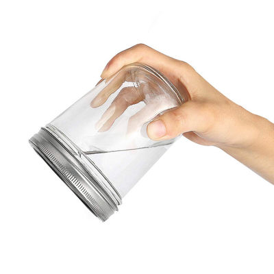 Good price 10oz Chai bảo quản bằng thủy tinh chống rò rỉ Sữa chua 4 Oz Chum Mason chần bông Số lượng lớn trực tuyến