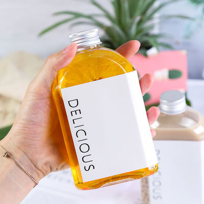 Good price Nước trái cây nhựa 350ml Chai nước giải khát dùng một lần Không mùi không vị Hình dạng phẳng trực tuyến