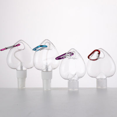 Good price 60ml 50ml Chai xịt cồn Keychain Chai PET rỗng Heart Hook trực tuyến