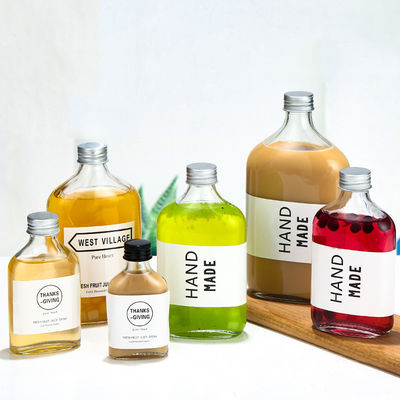 Good price OEM PB Chai thủy tinh pha lê phẳng miễn phí 500ml cho nước trái cây đồ uống Vodka trực tuyến